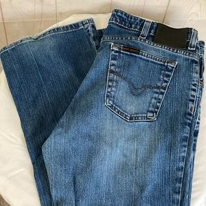 Harley Davidson Size 14 Regular Boot Cut Mid-Rise Jeans Medium Wash